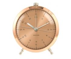 Karlsson KA5599CO Horloge Murale, Aluminium, Copper, 9 x 5 x 10,2 cm