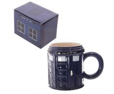 Puckator Mug en céramique LON54 désign Police Collection Londres, Bleu/Blanc