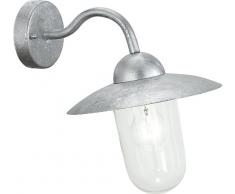 Eglo applique murale modèle Milton/en acier galvanisé et verre transparent HV 1 x E27 max. 60 W/exklusivleuchtmittel/Protection IP44/Hauteur 31 cm/saillie 31 cm 88489