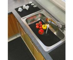 DECORLINE Tubulo Tapis Multi-Usages PVC Noir 32 x 43 cm