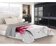 Italian Bed Linen Couette dâÃ©tÃ© âKi-Osaâ avec impression digitale, 100% microfibre, fabriquÃ© en Italie,KIO617, 2 Places