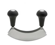 Weis 11617 Hachoir Double, Acier Inoxydable, Argent/Noir, 17 x 3 x 13 cm