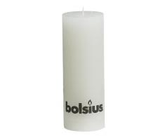 Bolsius, Bougie pilier, Cire de paraffine, Blanc