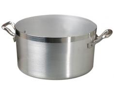 Agnelli Marmite Haute en Aluminium BLTF, en Acier INOX, Argent, 7 litres