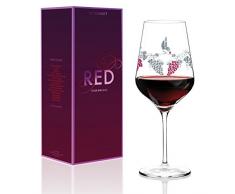 RITZENHOFF 3000023Â Verre Ã vin Rouge, Verre, Multicolore, 9,4Â x 9,4Â x 24Â cm