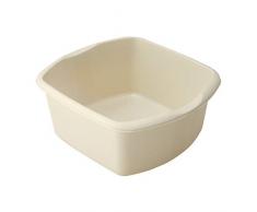 Addis Petit Bol rectangulaire 8 l, Plastique, Lin crème, 8 l