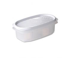 TATAY 1163001 Boîte de Conservation Ovale 0,5 L Plastique Blanc 18,4 x 9,7 x 6,5 cm