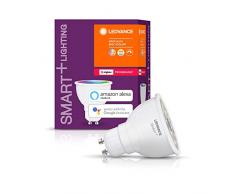 LEDVANCE Smart+ Spot LED ConnectÃ©e | Culot GU10 | Dimmable | 16 Millions de couleurs | 5,5W (Ã©quivalent 50W) | Compatible avec Amazon Echo Plus, Echo Show et passerelle Philips HUE