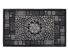 HMT Paillasson Bordure Ornement Brique Gris ModÃ¨le Eco Master 45 x 75cm