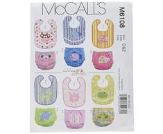 McCalls Bavoirs bÃ©bÃ©s et des Couvre-Couches - Toutes Tailles en Une Seule enveloppe Jacquard