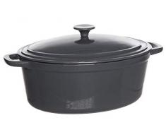 Cosy & Trendy 622957 BERGERAC Grey Casserole Fonte 6L 33,5, Autre, Noir