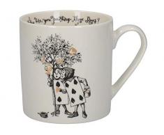 V&A C000050 Mug Alice au pays des merveilles Coffret cadeau Motif jardiniers Porcelaine fine