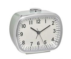 TFA-Dostmann 60.1032.04 Réveil électronique rétro avec Grand écran analogique Menthe 110 x 60 x 92 mm