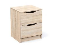 Inter Link Commode chevet panneaux de particules dÃ©cor ChÃªne Sonoma
