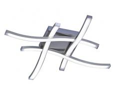 Reality Leuchten R62474107 Plafonnier, Métal, 5 W, Nickel Mat