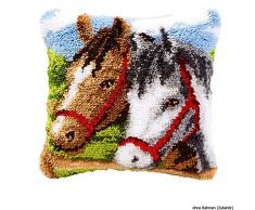 Kit coussin au point nouÃ© 2 Chevaux