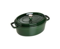 Staub Fonte 1102985 Cocotte Ovale Majolique Basilic 29 cm