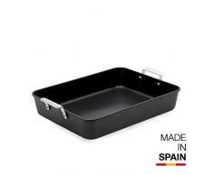 Valira 4687/25 Plat Ã four de 35x27 cm fabriquÃ© en Espagne, en fonte daluminium avec anti-adhÃ©rent Ã©cologique renforcÃ©, apte pour linduction, Noir