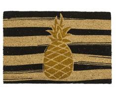 Entryways réception dor Ananas antidérapant Paillasson, Coco, Doré, 60 x 1.4 x 40 cm