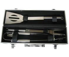 Pradel Excellence - WB109 - Valise Barbecue Métal : 1 Spatule + 1 Fourchette + 1 Pince