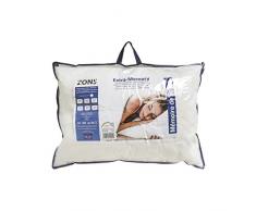 ZONS Oreiller Rectangulaire Aloe Vera 50X70CM MÃ©moire De Forme Blanc