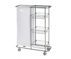 Wenko 12100100 Desserte Modèle Slim Dimensions 23,5 x 9 x 72,5 cm