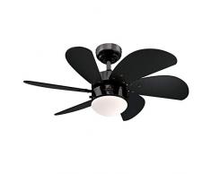 Westinghouse Lighting 7871140 78711 Ventilateur de Plafond dâintérieur 76 cm Turbo Swirl, kit dâéclairage avec Verre Opale dépoli, Métal, Finition en Bronze Industriel avec pales en Noir