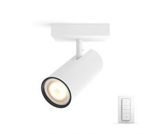 Philips Hue White Ambiance BURATTO Spot 1 x 5,5 W - Blanc (tÃ©lÃ©commande incluse)