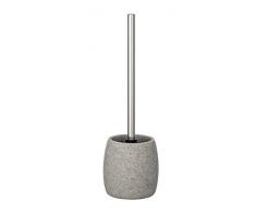 WENKO 23218100 Brosse WC Goa, Gris clair, PolyrÃ©sine, 11,8 x 38,5 cm