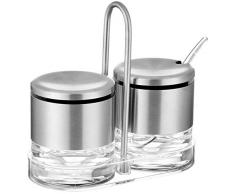 Emsa ACCENTA MÃ©nagÃ¨re crÃ©mier sucrier en inox, argent,