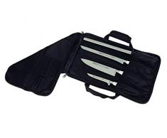 Arcos Trousse Couteaux - Trousse Couteaux to 4 pièces - 100% Polyester 460 x 275 mm - Couleur Noir (Couteaux Non Inclus)