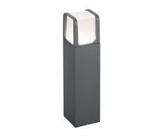 Trio Leuchten Lampadaire dextÃ©rieur, Aluminium, intÃ©grÃ©, 6Â W, anthracite, 10Â x 10Â x 40Â cm