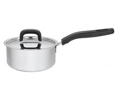 Fiskars Casserole avec couvercle, Tous feux, Contenance: 1,5 litre, Acier inoxydable/Plastique, Functional Form, 1015316