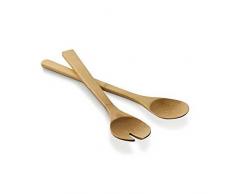 eBuyGB CuillÃ¨re et Fourchette en Bambou pour Table de Salle Ã Manger, Cuisine, Pique-Nique, Barbecue