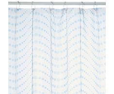 MSV 140267 Rideau de Douche Perles Bleues PVC 200 x 180cm, Polyvinylchlorid, Multicolore, 30 x 20 x 15 cm