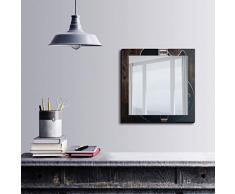 Bonamaison DÃ©coration Murale Impression sur Miroir EncadrÃ© sur Toile, Dimensions: 50 x 50 Cm - ConÃ§u et fabriquÃ© en Turquie