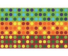 Gift Company Paillasson en Coco/PVC Polka, Multicolore, 75Â x 45Â x 1,5Â cm