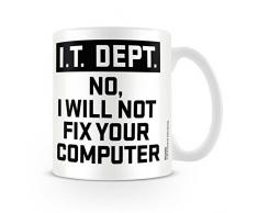 Pyramid Generic MG22685 IT Dept. I Will Not Fix Your Computer Mug, Multicolore, 11oz/315ml
