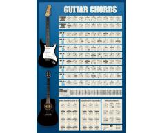 1art1Â® Empire Poster 81681 Affiche Ã©ducative Motif accords de Guitare 61Â xÂ 91,5Â cm