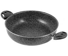 Home Stone Sauteuse AntiadhÃ©rente, 2 PoignÃ©es, Pierre, Anthracite, 24 cm