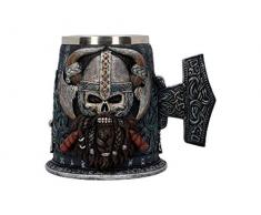 Nemesis Now B4028K8 Danegeld Tasse en rÃ©sine avec insert en acier inoxydable Noir 18 cm