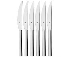 WMF 1291716046 Lot de 6 Couteau à Steak, Acier Inoxydable, Argent, 25 x 20,8 x 2,4 cm