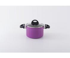 BergHOFF 3700144 Faitout avec Couvercle Aluminium forgÃ© Violet 16 cm