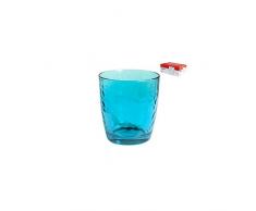 Bormioli Verre à eau ou à limonade ou photophore Palatina 250 ml bleu - Lot De 6