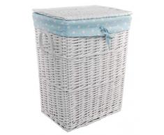 dvier vwwk-23wrt B Panier Ã Linge, Panier, Blanc, 40Â x 30Â x 54Â cm
