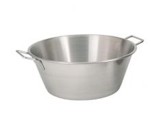 De Buyer 3251.32 Bassine PÃ¢tissiÃ¨re Conique Ã Fond Plat - Inox - 2 Anses - DiamÃ¨tre 32 cm