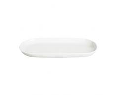 ExcÃ¨lsa Plat de Service Domestique dâExcÃ¨lsa, Blanc, Ovale, 23,2Â x 12Â cm