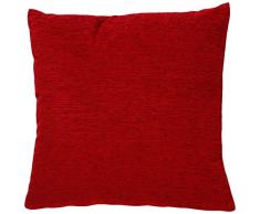B&H B&H Coussin en Polyester Moderne 45x45x5 cm Bordeaux