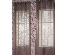 RIOMA Alejandra Voilage à Åillets 140 x 270 cm. 140 x 270 cm Marron