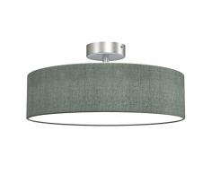 Briloner Leuchten Lampe simple et Ã©lÃ©gante â Plafonnier rond diamÃ¨tre 40 cm â 3 ampoules douilles E14, 40w max. â Couleur gris-satinÃ©